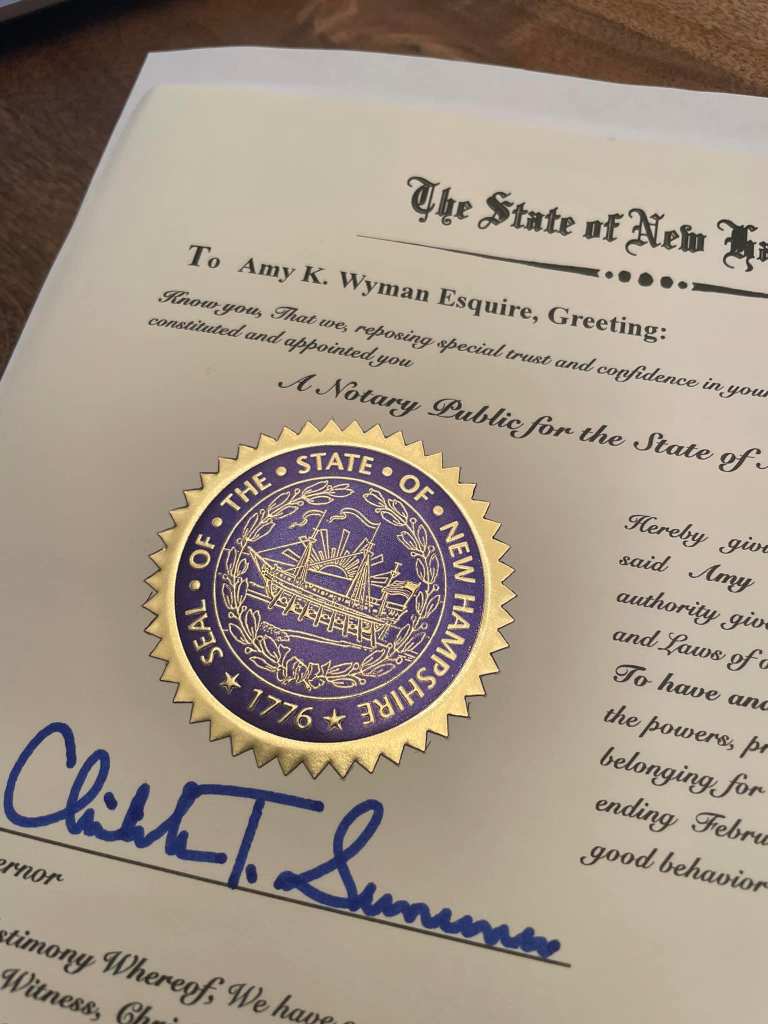 Notary Public at the Libary Daland Memorial Library